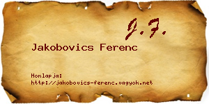 Jakobovics Ferenc névjegykártya